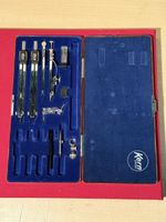 Vintage Kern Swiss Precision Compass Set with Case!