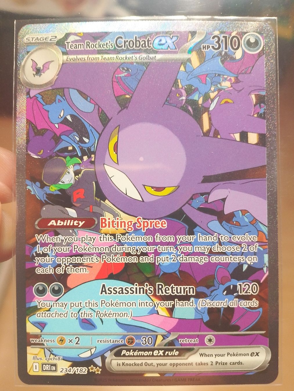 Pokémon Carte collezionabili: Team Rocket's CROBAT EX Sir 234/182 NM – Nuovo (secondo la descrizione) da Brissago venduto da pel_mqz5