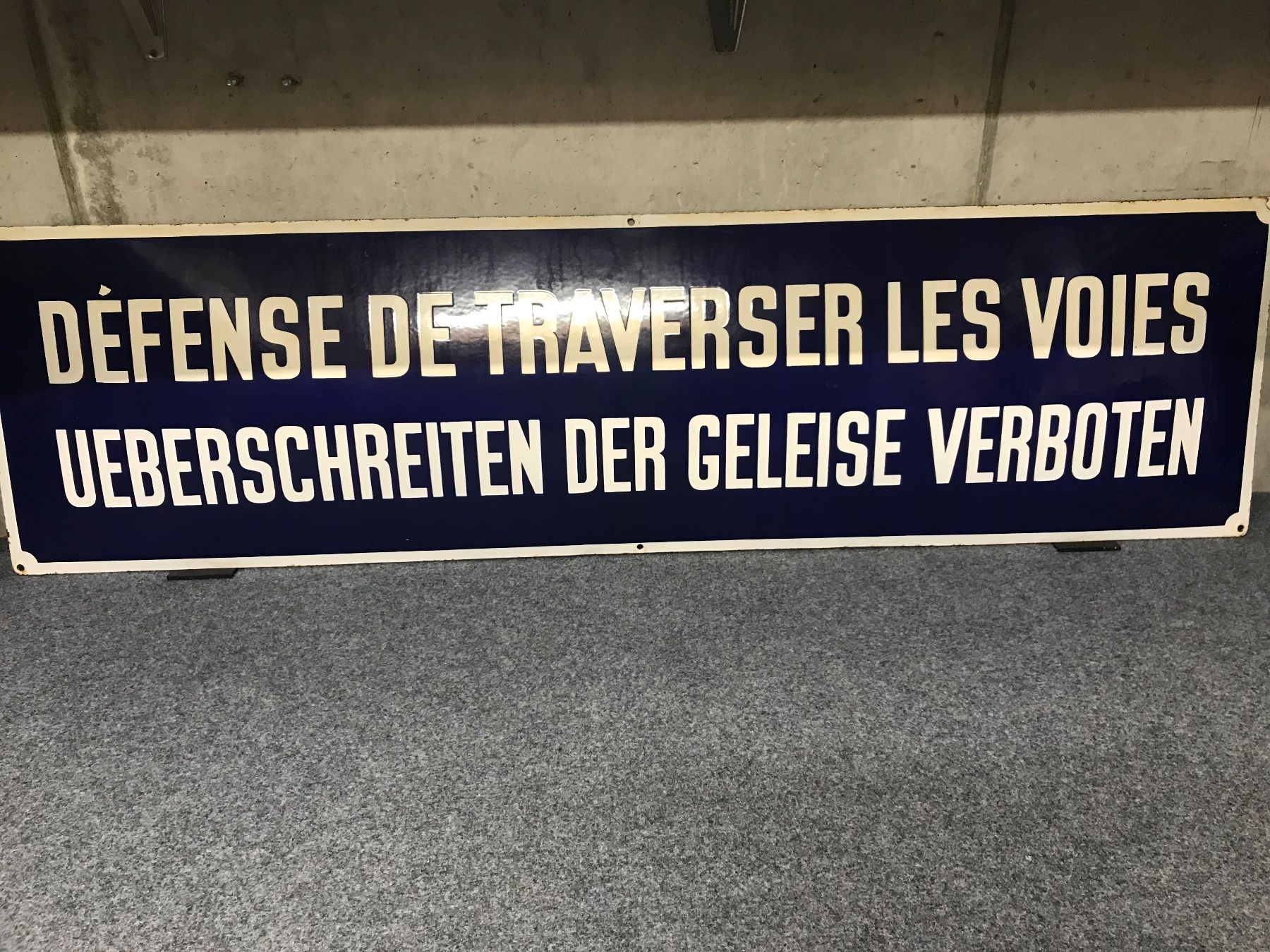 SBB/CFF/FFS Insegne: SBB Email Schild bombiert – Usato da Erschwil venduto da Freitag1