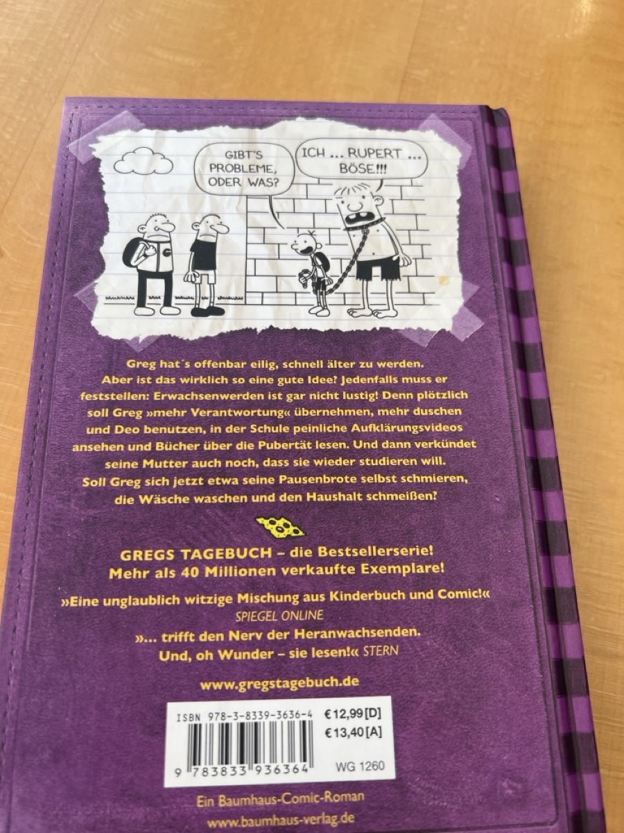 Libri: Gregs Tagebuch 5 Geht's noch Jeff Kinney Comic-Roman – Usato da Rorschach venduto da TrendyDeals 1