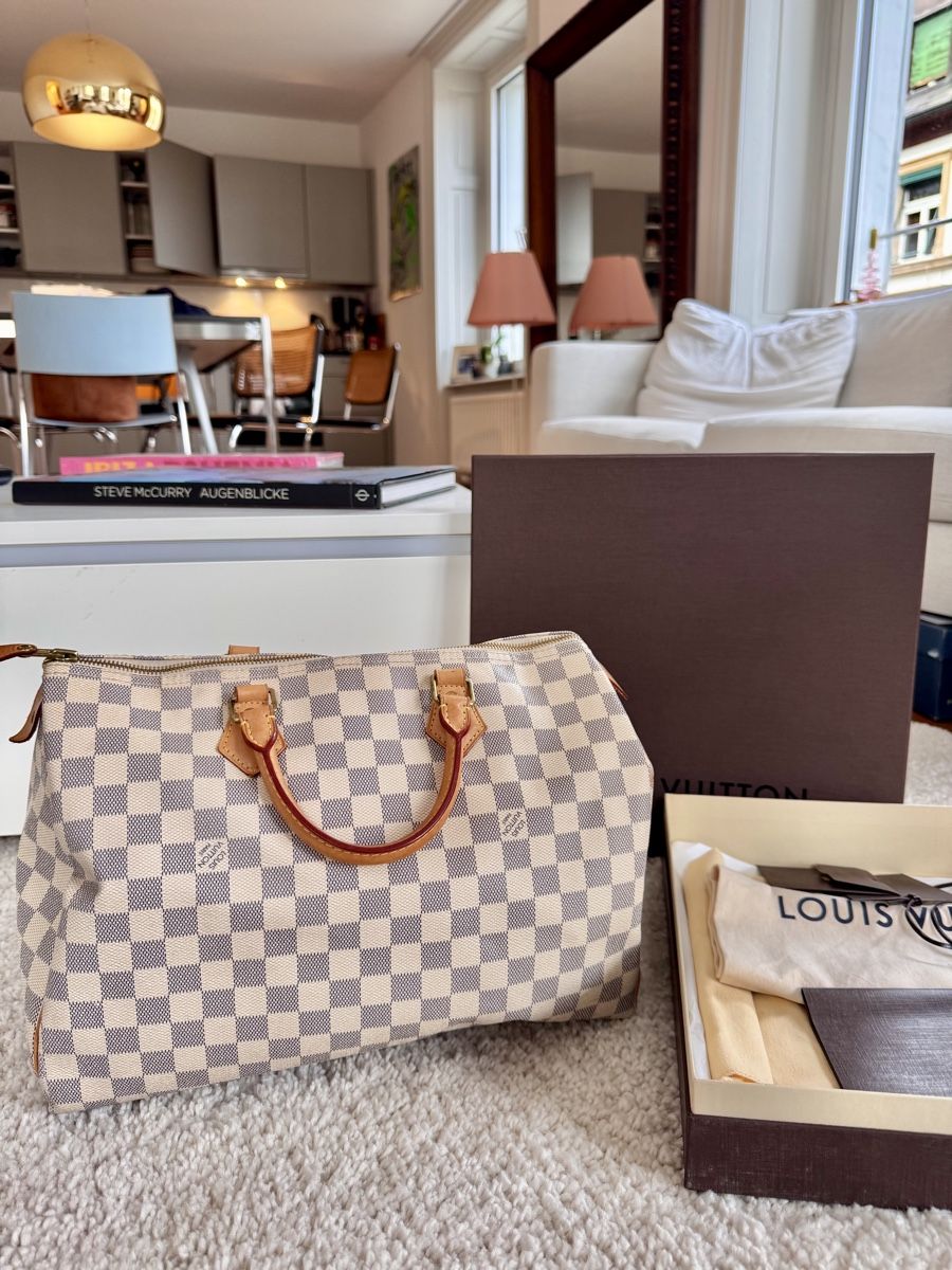 Louis Vuitton Borse da donna: Louis Vuitton Speedy 35 Damier Ebene – Usato da Zürich venduto da 7b6s