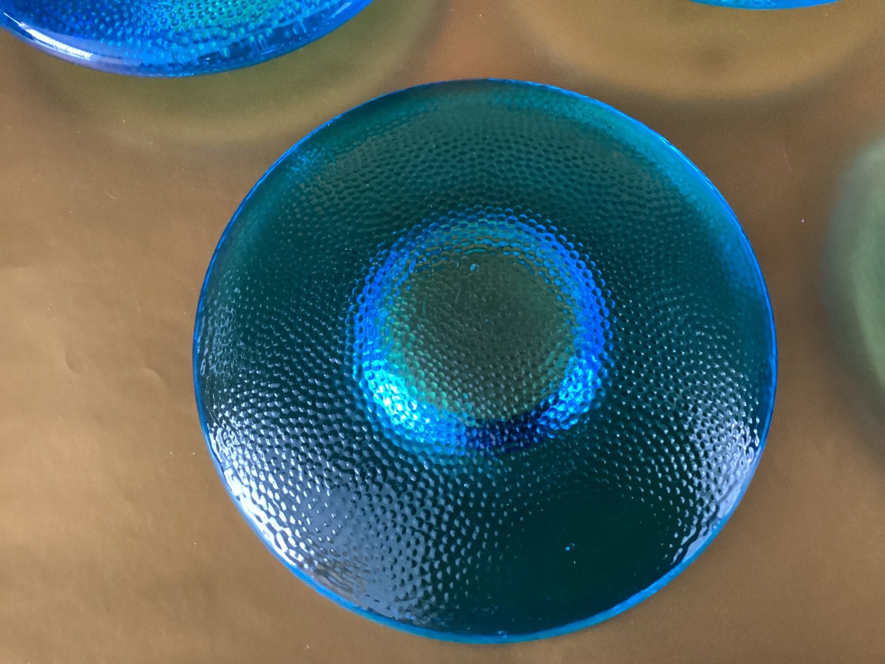Iittala Portacandele: Iittala / 5 Windlichter blau / Diskus – Usato da Beinwil am See venduto da kae_gh7c 1