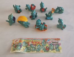 Drolly Dinos Strand 1993 Figuren Kinder Überraschung Vintage