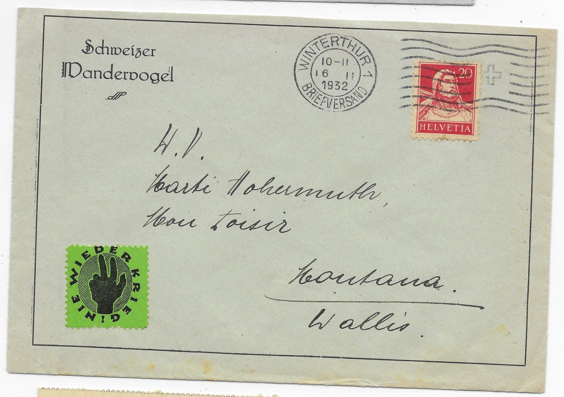 Tous les timbres: Schweizer Wandervogel 1932 – D'occasion à Hefenhofen par Richsalz