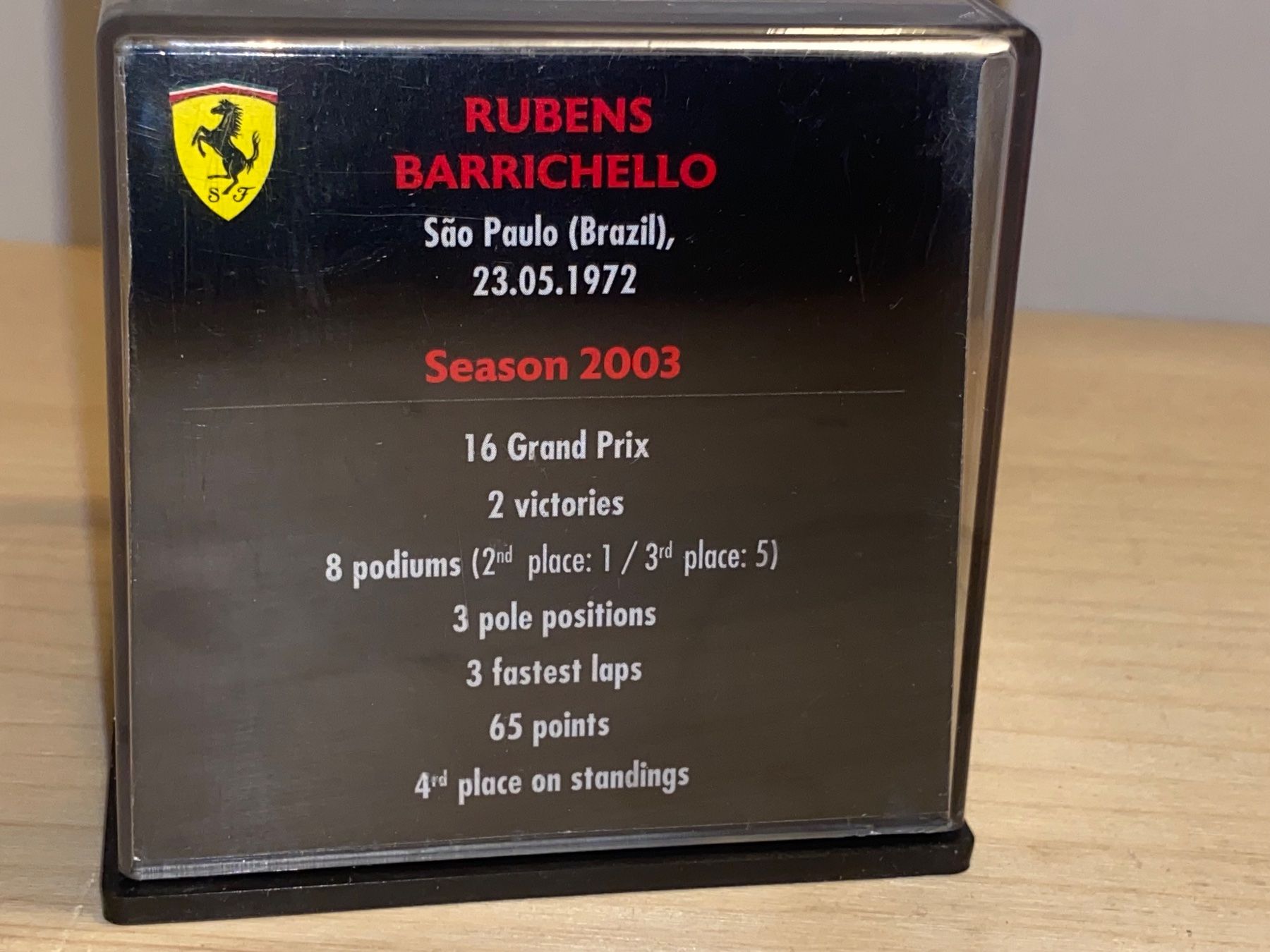 Ferrari Voitures modèles: Ferrari Helm 1/5 Rubens Barrichello 2003 – Neuf (Voir description) à Wohlen AG par PrivatSammlung 3