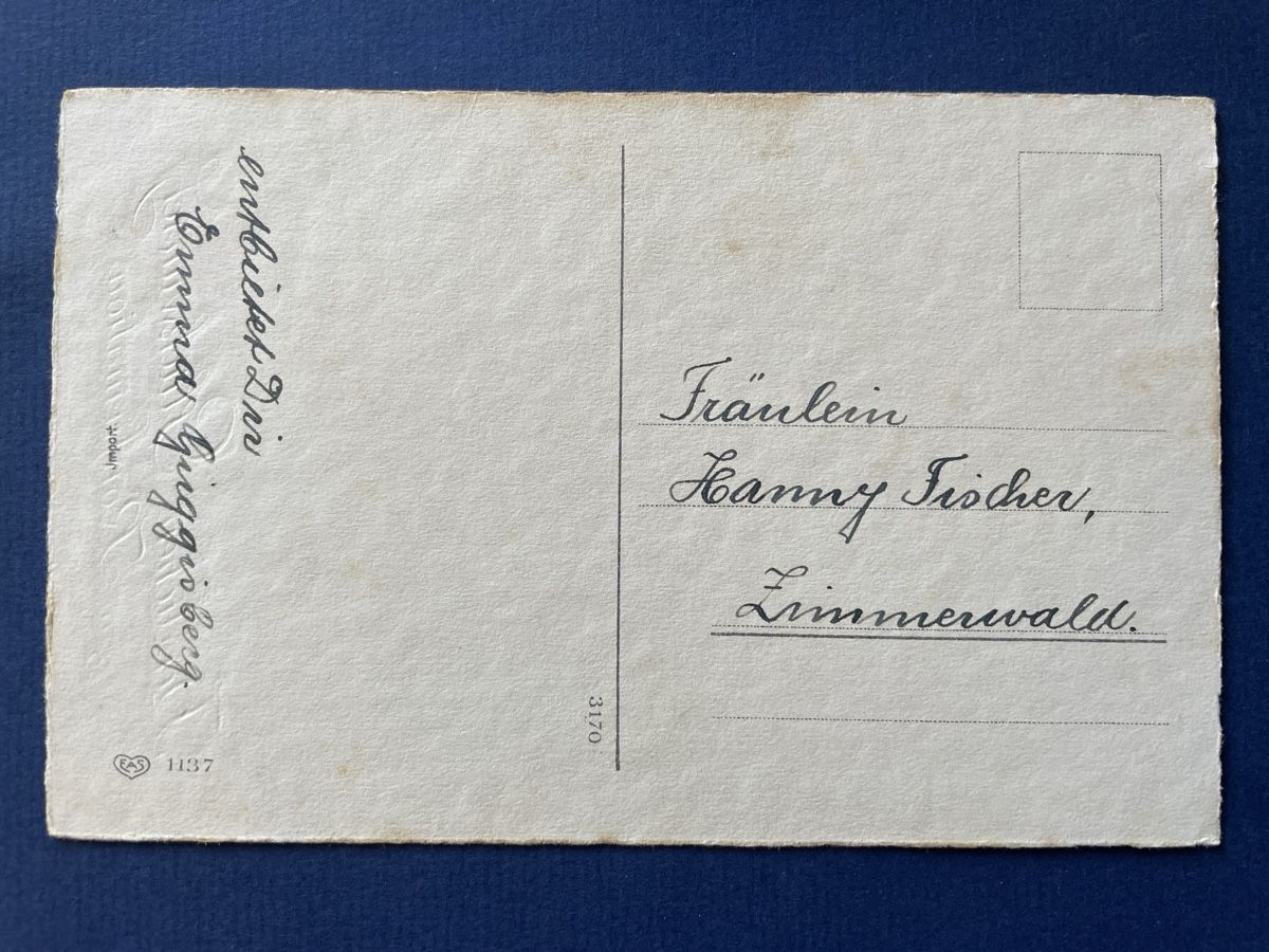 Cartoline postali: Alte Ansichtskarte mit Blumen-Illustration zur Konfirmation  – Usato da Neuhausen am Rheinfall venduto da Arielle55 1