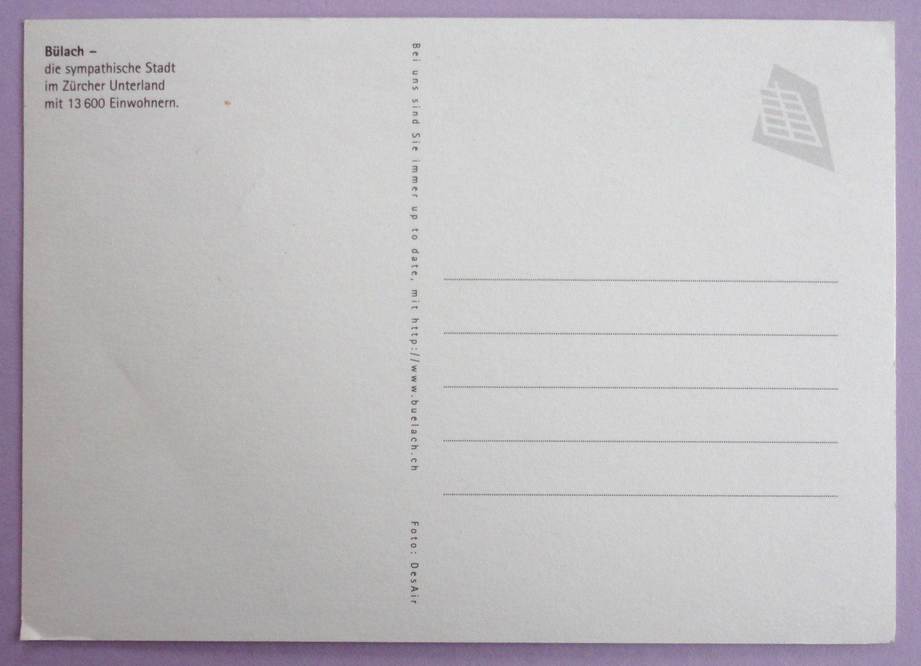 Cartoline postali: Stadt Bülach – Usato da Fétigny venduto da Billy2miny 1