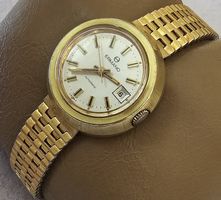 ERMANO AUTOMATIC Swiss Made Vergoldet Elegante Damenuhr