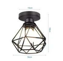Plafonnier de Style industriel à tête unique, créatif en fer