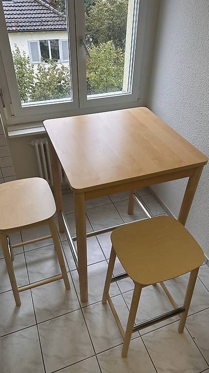 Tavoli: Bartisch + 2 Barhocker  Birke – Usato da zürich venduto da BarbaraK03 2