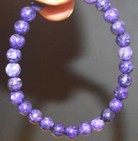 Armband A-960 – Russische Charoite 6mm Perlen – elastisch