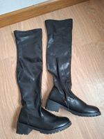 Stiefel Overknees Damen Schwarz Grösse 43 (42)