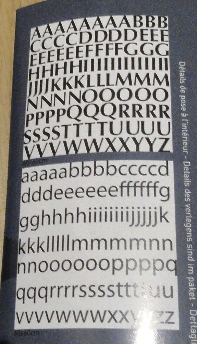 Toutes les décorations: Stickers muraux - lettres 🔠 – Neuf avec emballage d'origine à St-Livres par lune_bleue 2