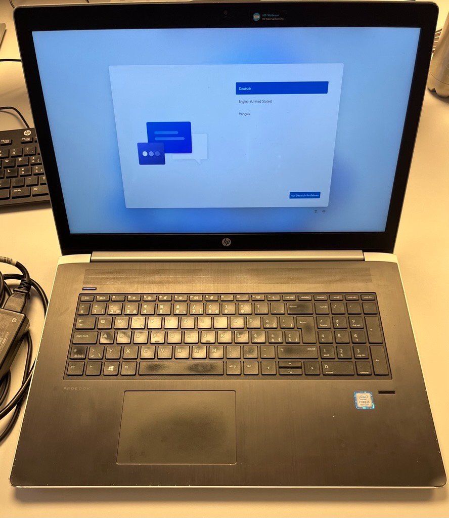 Hewlett Packard Notebook: HP ProBook 470 G5, i5-8250U – Usato da Schwarzenburg venduto da bv3150
