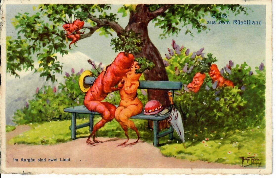 Cartoline postali: Gruss aus dem Rüebliland – Usato da Hochdorf venduto da Ziegel-16