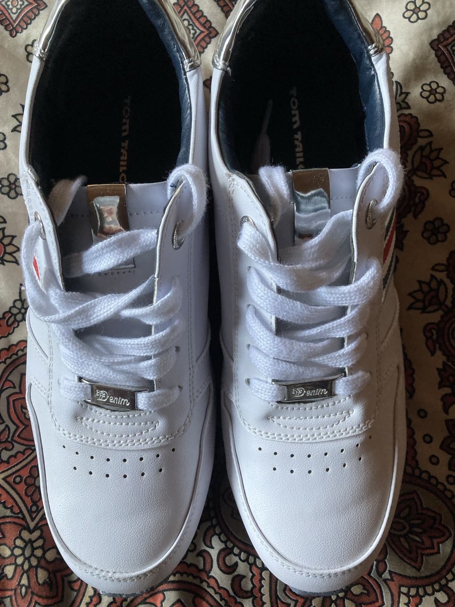 Tom Tailor Scarpe da donna: Turnschuhe Tom Tailor Denim weiss Grösse 40 – Nuovo (secondo la descrizione) da Mülenen venduto da Rapunzel99 4