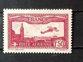 Avion survolant Marseille 1930 Neuf*