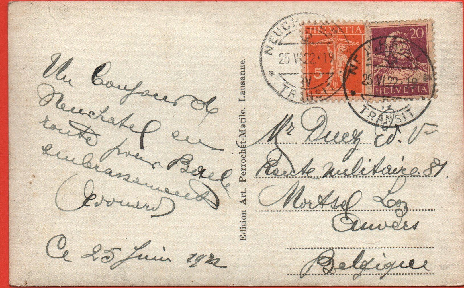 Cartoline postali: NEUCHÂTEL Vue générale et le lac – Usato da Jona venduto da philajona 1