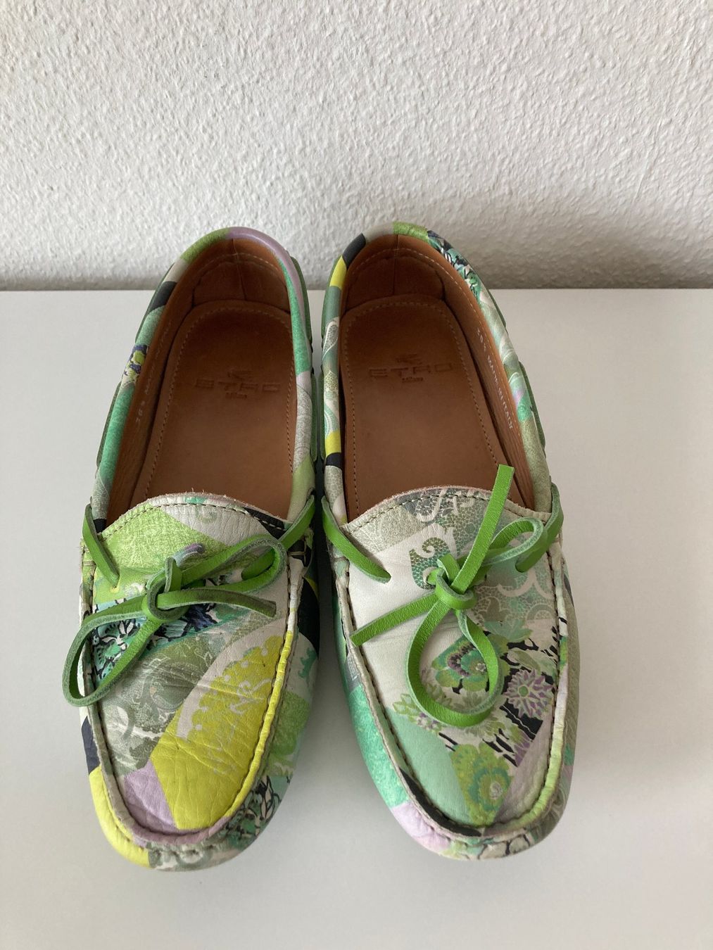 Etro Scarpe da donna: ETRO Leder-Mokassin / Loafer, Gr. 38,5 – Usato da Zürich venduto da FrauSchall