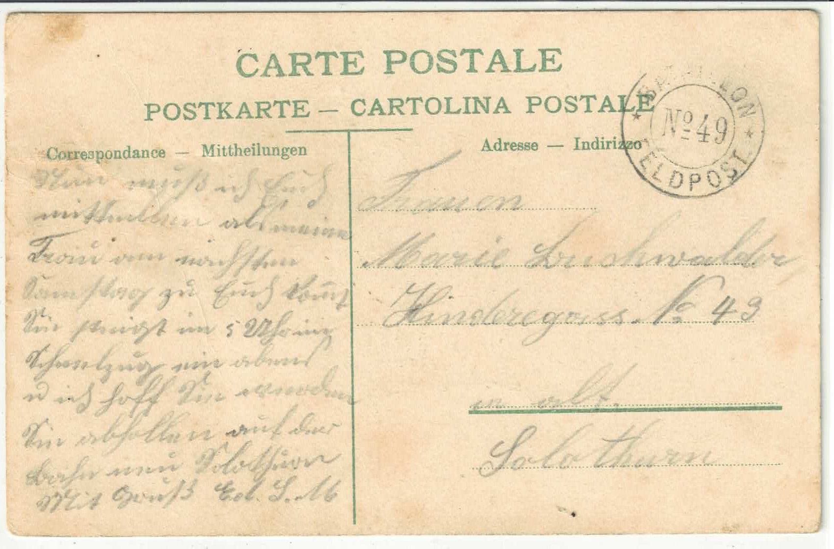 Cartoline postali: Armee Suisse - Abschied – Usato da Ettingen venduto da Kartenplanet 1