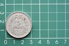 währung francaise 5 francs 1947