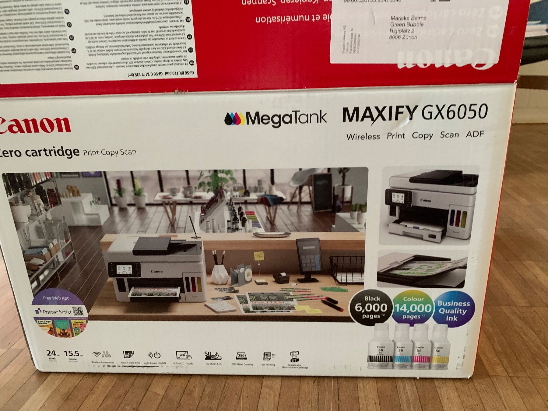 Canon Stampanti: Canon Maxify GX7050 Tintenstrahl Multifunktionsdrucker – Usato da Au ZH venduto da Clio72 6