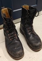 Original Militärstiefel Bundeswehr, Leder, Grösse 42