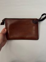 Pochette en cuir véritable – style vintage