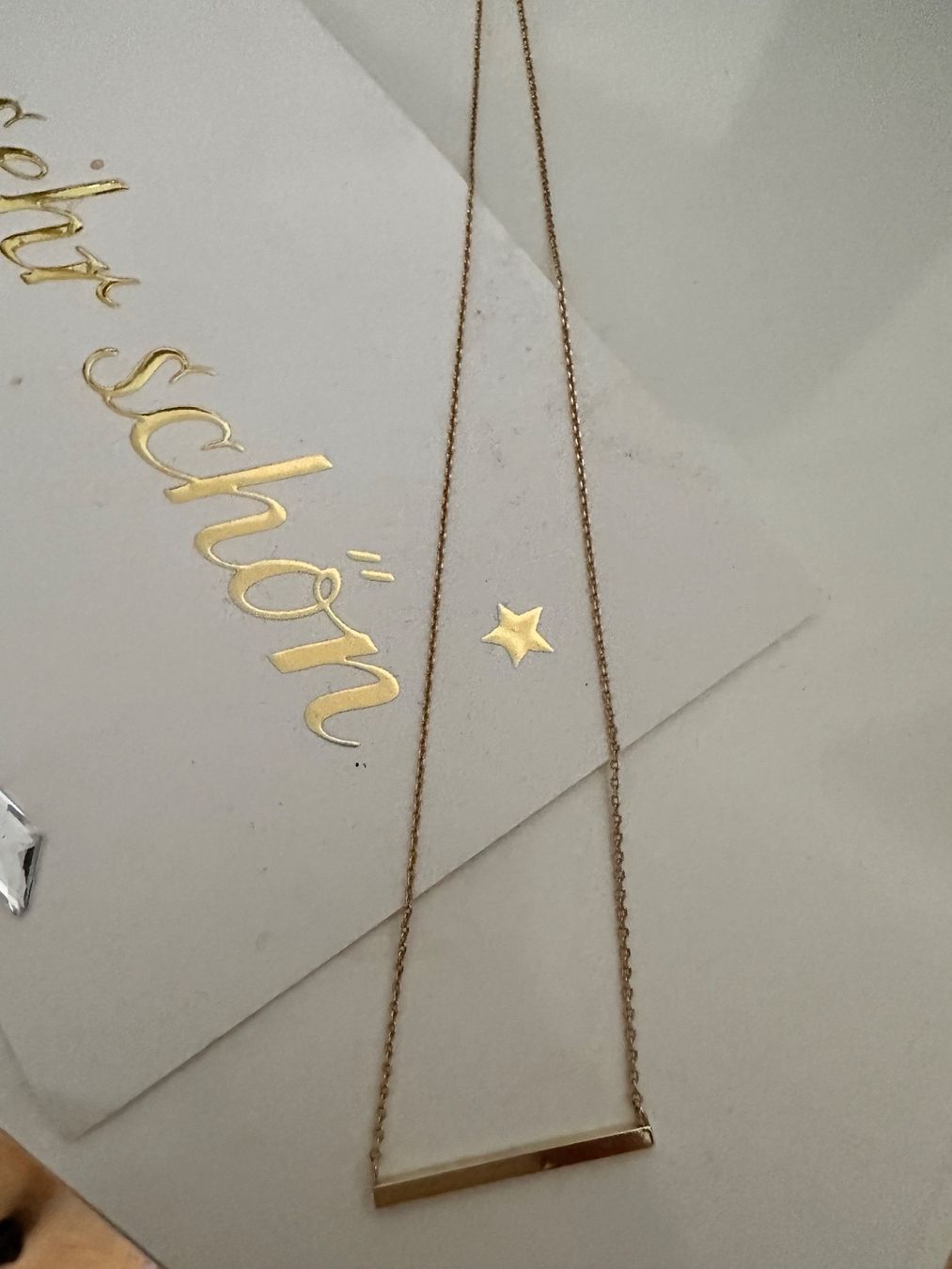 Catenine: Halskette goldfarben mit Stäbchen neu – Nuovo (secondo la descrizione) da Altendorf venduto da Eastwick4 1