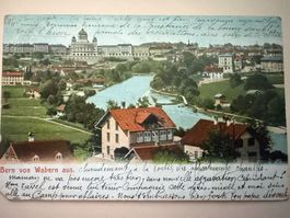 Bern - Bundeshaus von Wabern aus - Ansichtskarte