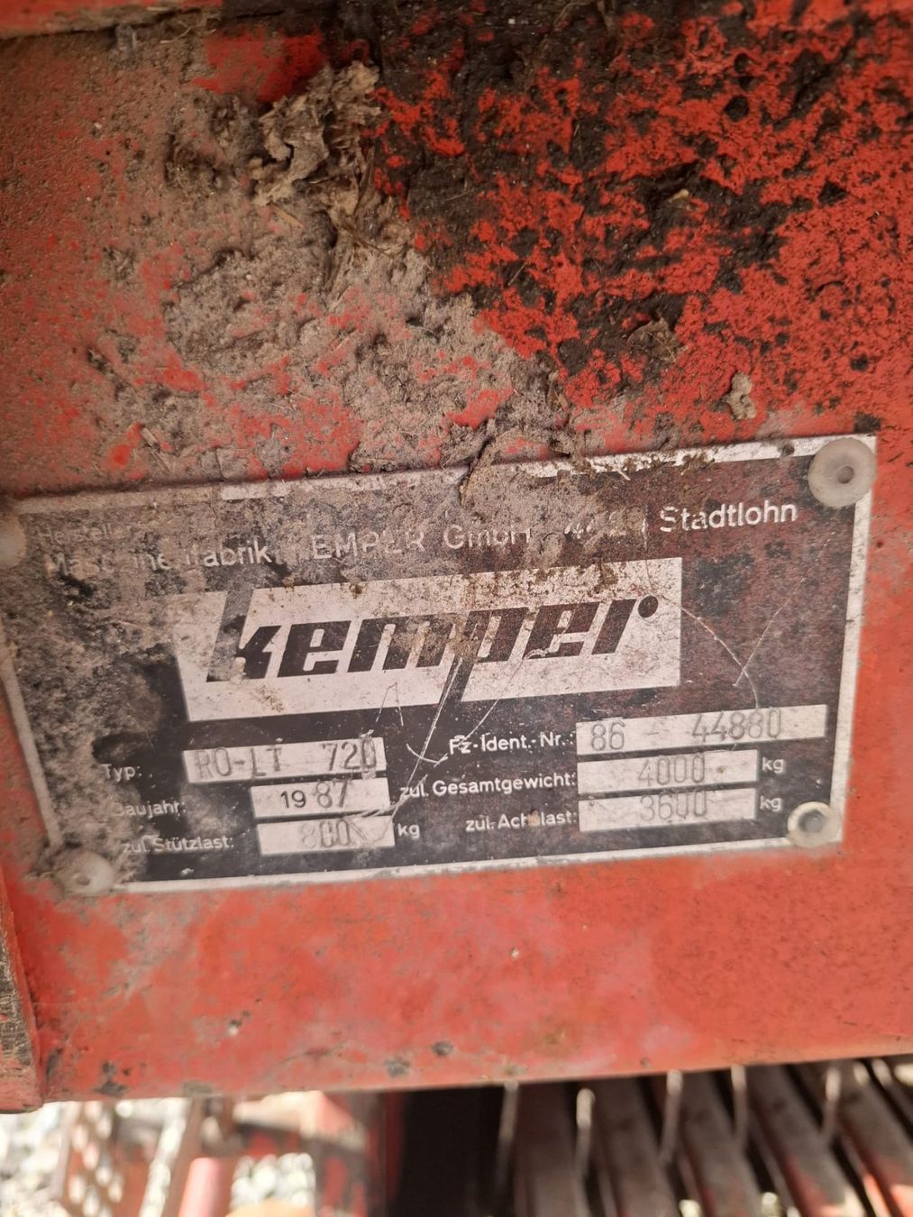 Kemper Rimorchi: Kemper Ladewagen RO-LT 720 – Usato da Menznau venduto da ernilmag 1