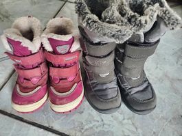 2 Paar Winterstiefel Gr. 26 warm gefüttert