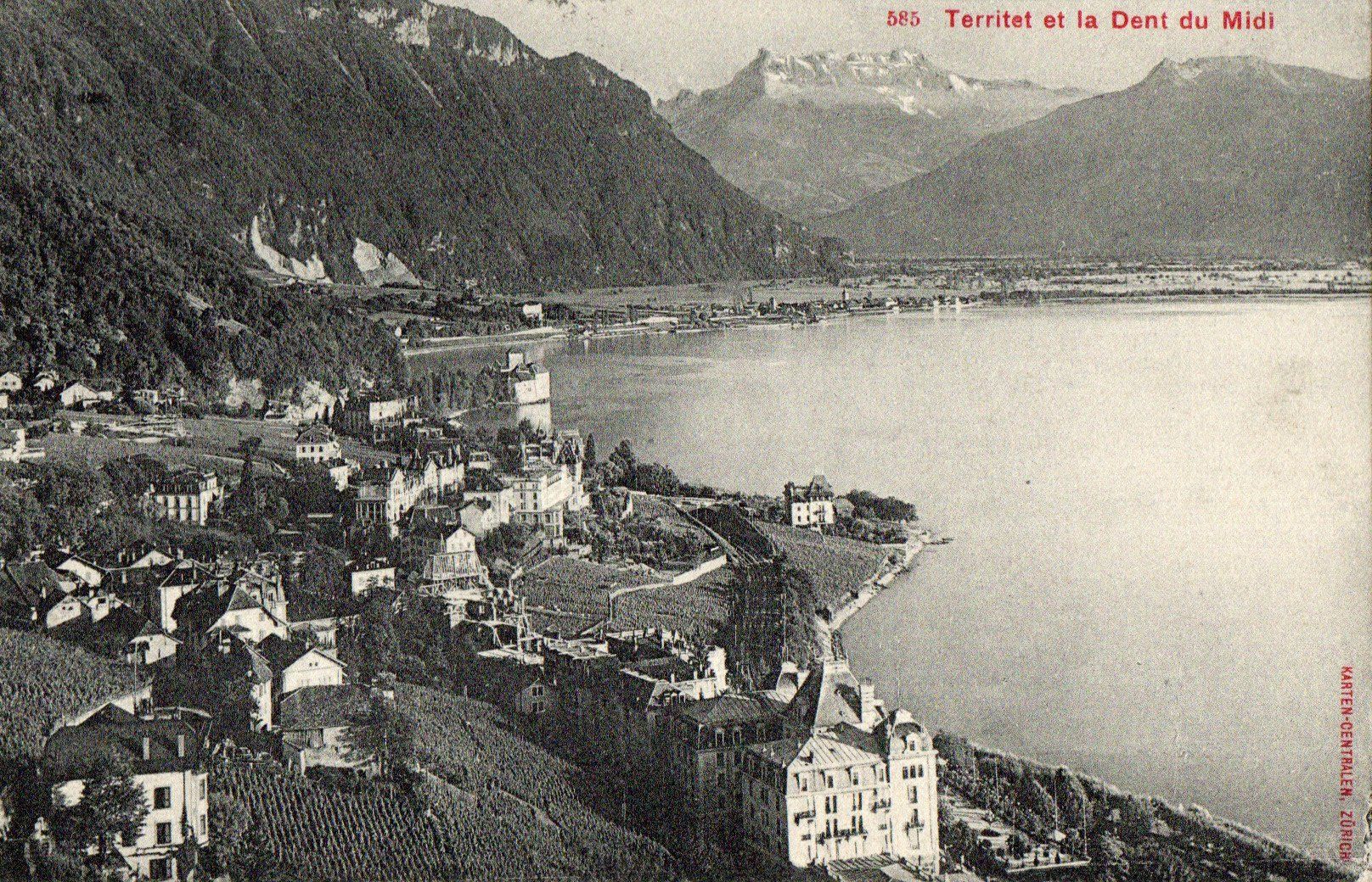 Cartoline postali: Territet et la Dent du Midi – Usato da Melano venduto da pisonsdro