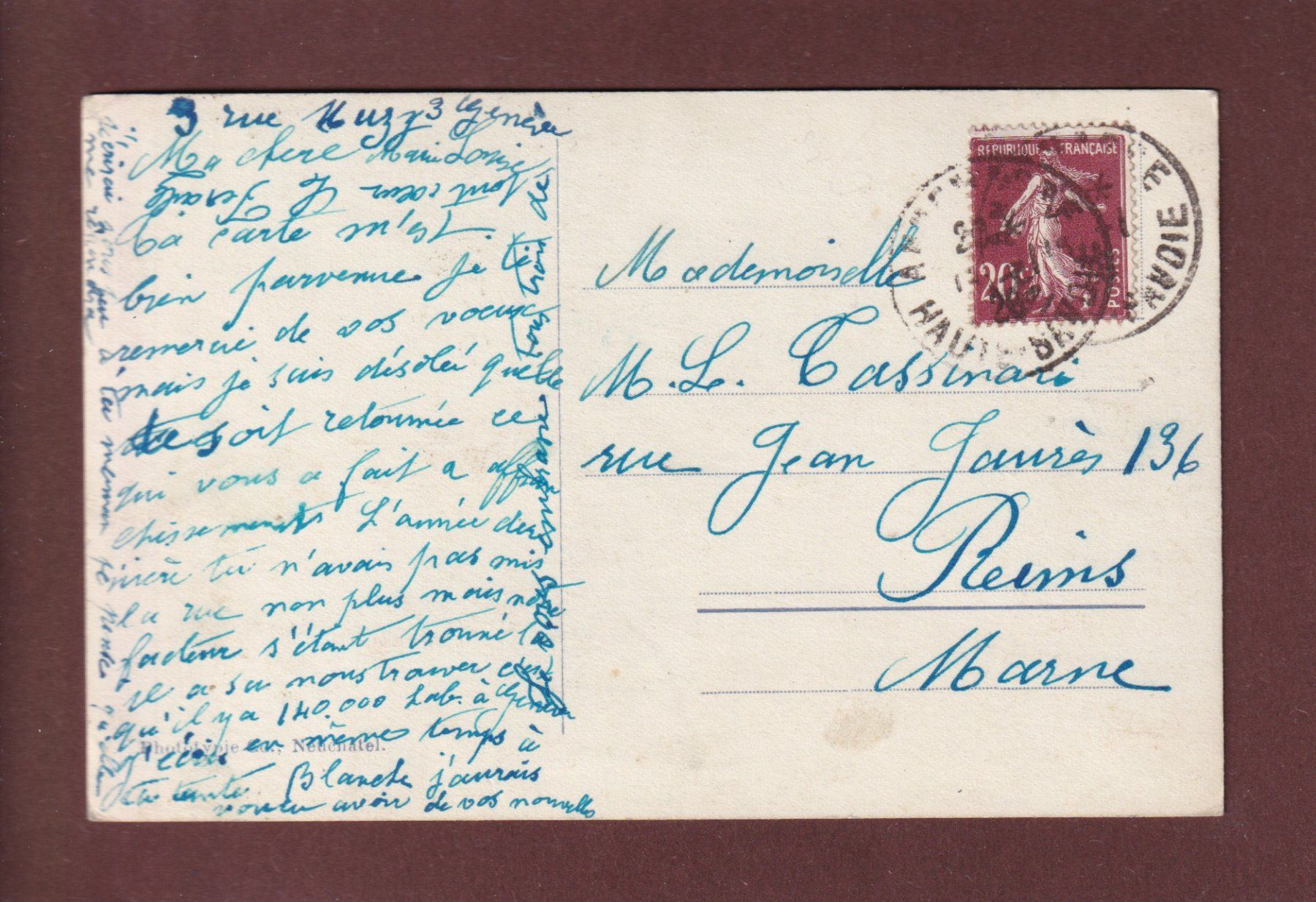 Ansichtskarten: GENEVE - Tour du Molard - 1926 – Gebraucht aus Pully von nicecards 1