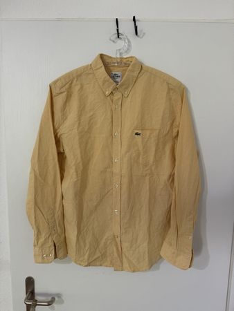 Lacoste Herren Hemd Grösse 40 fit M Hellgelb, oryginal, top