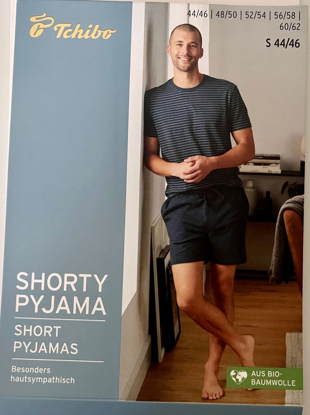 Tchibo Pigiami: Pyjama Herren, navy, Baumwolle, Gr. S 44/46 – Usato da Zürich venduto da fbsm 8