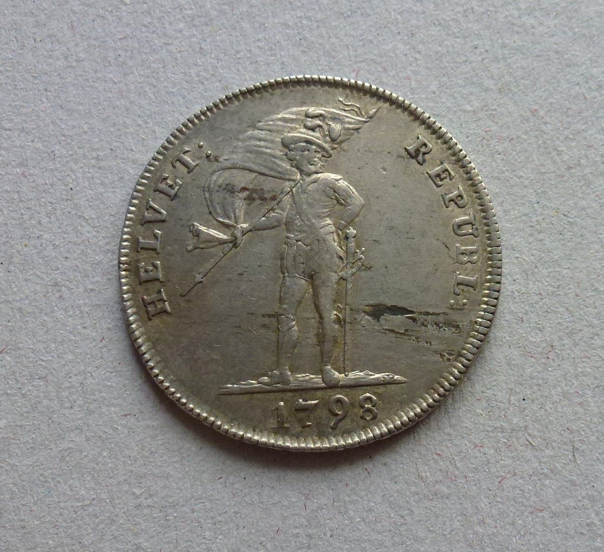 Alle Münzen: Helv. Rep. ++ 20 Batzen 1798 S – Gebraucht aus Walkringen von Casablanca777 1