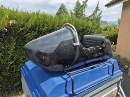 Side-car moto BMW Vintage noir bon état 