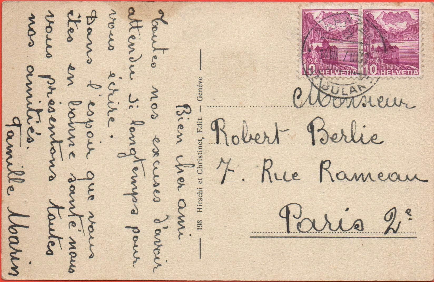 Cartoline postali: LA RIPPE Auberge de Commune, animée – Usato da Jona venduto da philajona 1