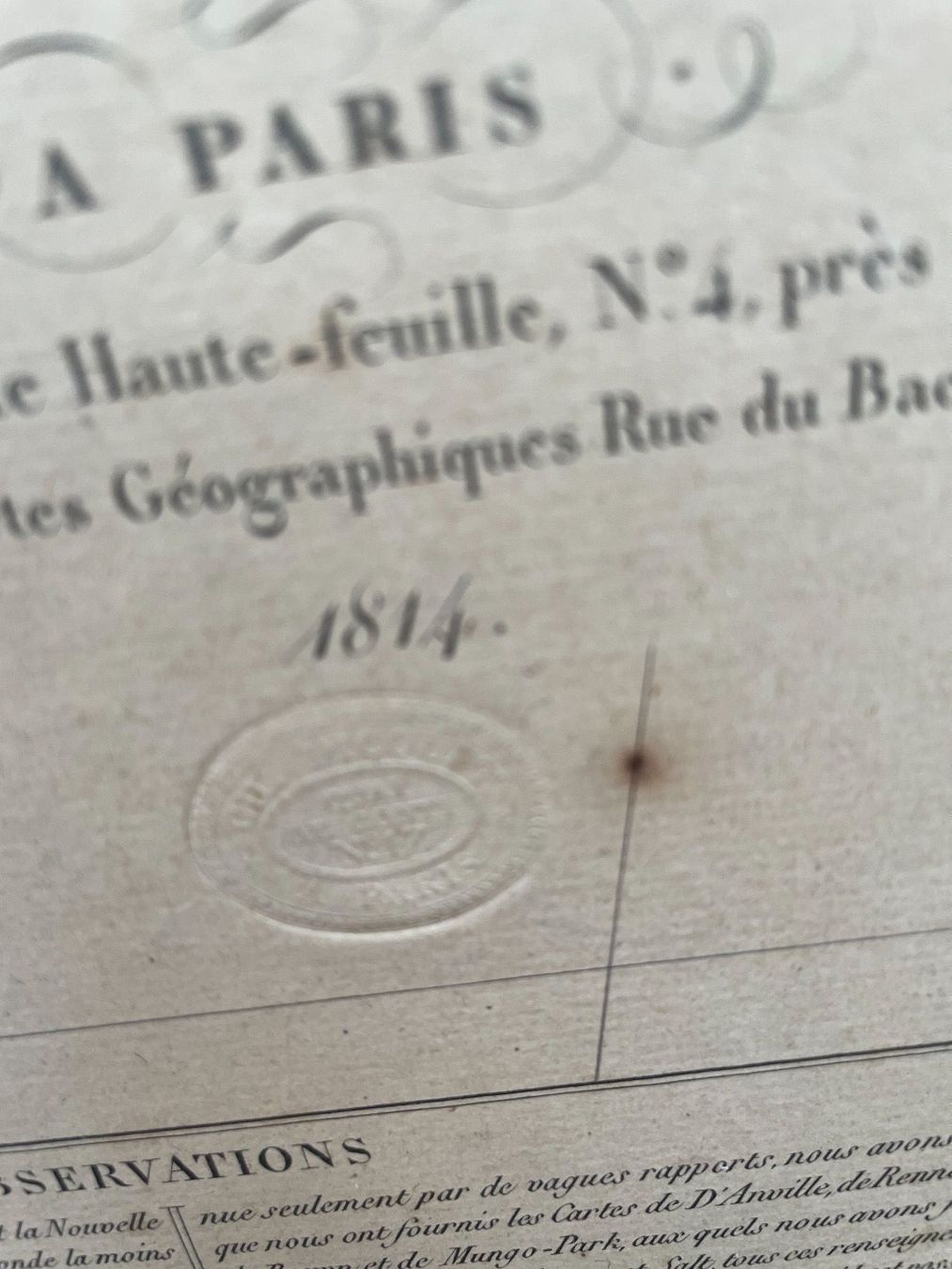 Cartine & Atlanti: CARTE  DE L‘AFRIQUE 1814 - UNIQUE – Usato da Zürich venduto da Danokiko 4