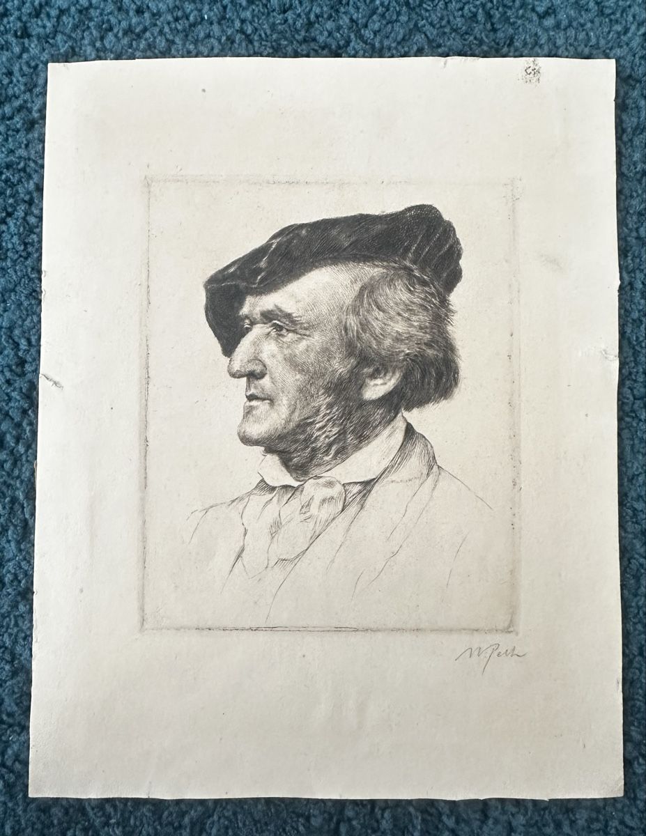 Grafica & Litografie: Richard Wagner Original Radierung Waldemar Pech – Usato da Bettwiesen venduto da bos_6pkg 7