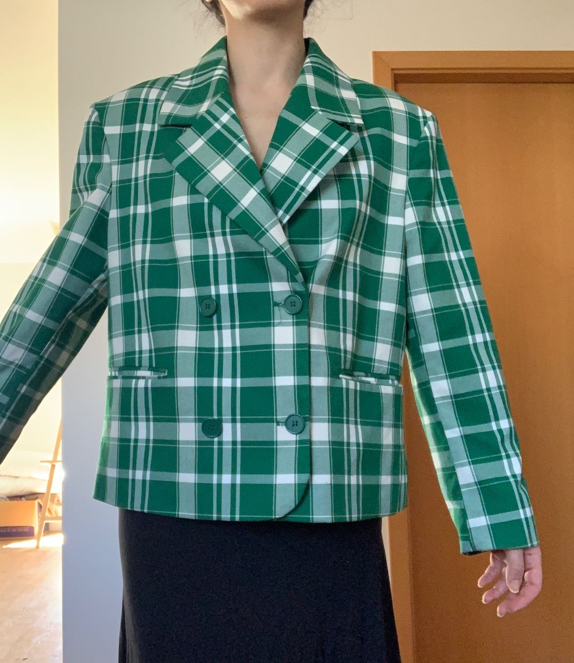 Monki Giacche: Veste à carreaux oversize Monki – Nuovo (secondo la descrizione) da Genève venduto da vic_s9c5