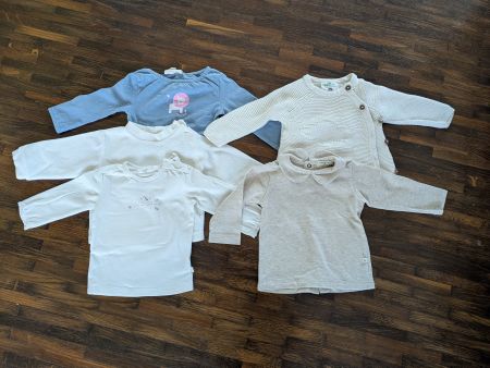 Langarmshirts und Jäckli für Mädchen Gr. 68, Top Zustand