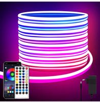 + 10m Neon LED Strip, RGB, IP65 , App- Fernbedienung