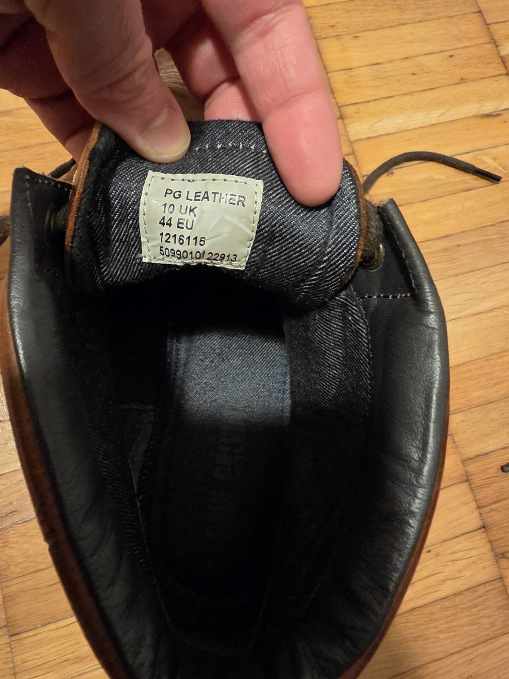 Scarpe da uomo: Brown Leather Boots, Size 44 – Usato da Zermatt venduto da MrsMrRabbit 1
