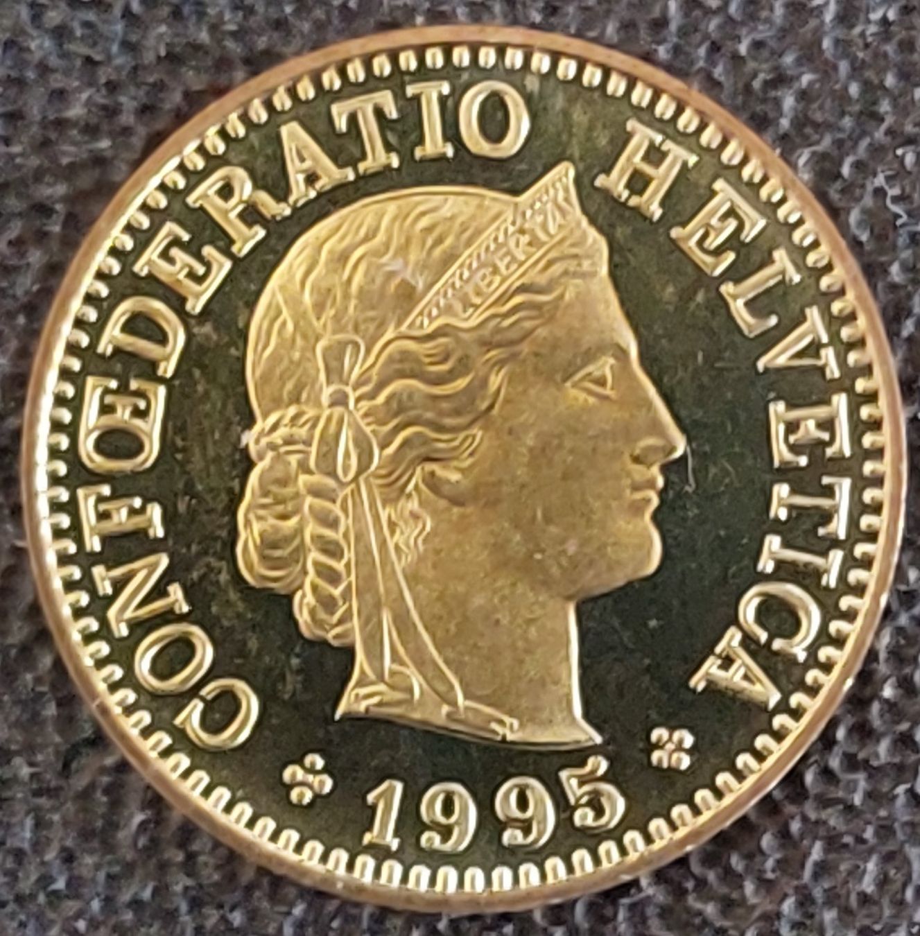 Alle Münzen: 5 Rappen 1995 stgl. / aus Münzsatz – Neu (gemäss Beschreibung) aus Arch von coinsandmore