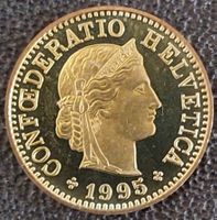 5 Rappen 1995 stgl. / aus Münzsatz