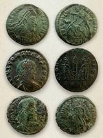 Lot 3 Bronzes Romains - Constance II, Constans , Valentinien