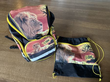 Schulrucksack Funki mit Turnbeutel Löwe Lion