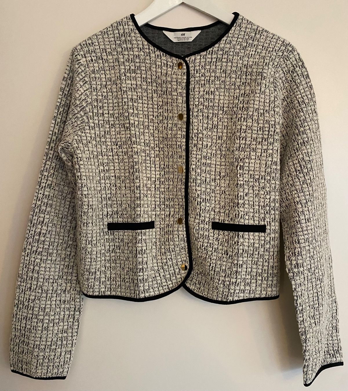 H&M Giacche: Jacke, Gr. M, in Eierschale/Schwarz – Usato da Zürich venduto da Maria2021